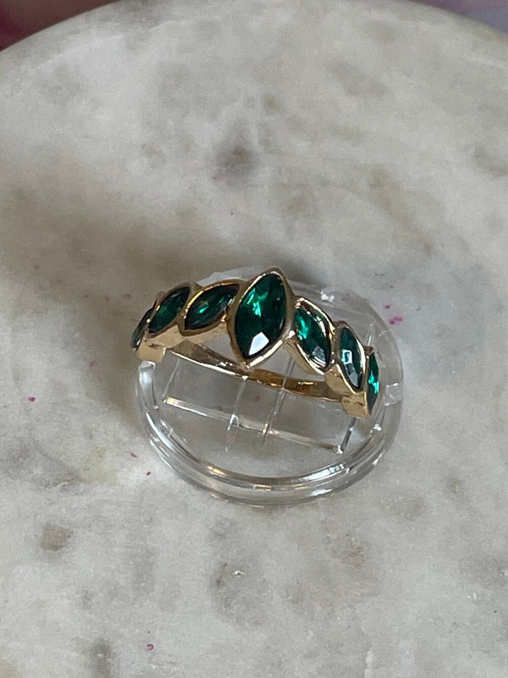 New fashion ring gold tone cz - 8